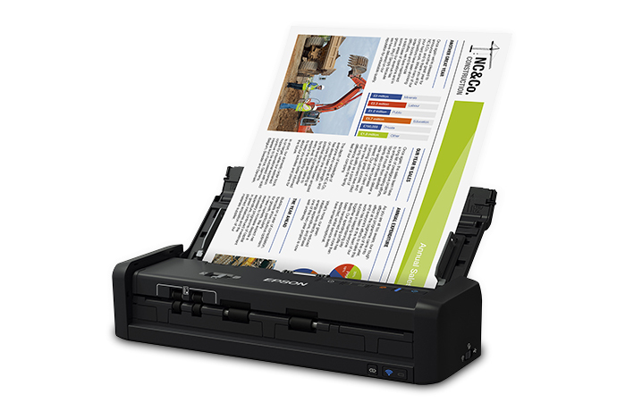 Scanner Wireless Duplex Portátil Epson WorkForce ES-300W